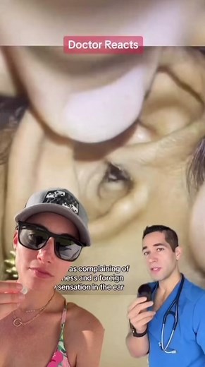 🕷️ Spider in the ear! Scale of 1-10 how much would you freak out?! #audiologist #earwax #spider #ear #drearwax Blind reacting to @Dr. Myro Figura, MD