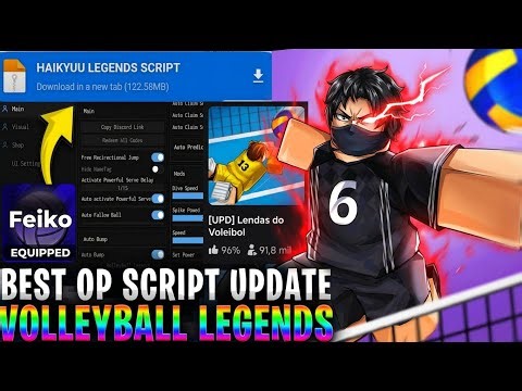 🏐[UPDATE] Volleyball Legends SCRIPT 2026 SEM KEY | LINK DIRETO MOBILE PC (INFINITE SPIN + HITBOX)
