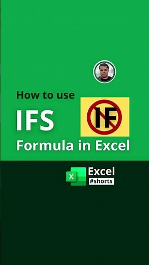 How to use IFS Formula in Excel