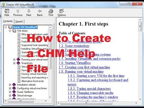 How to Create a CHM or Compiled HTML Help (.CHM) File