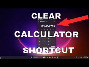 How to Clear Windows Calculator Using Keyboard Shortcuts