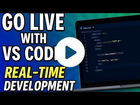Get live HTML Preview in VS Code (Live Server Tutorial)