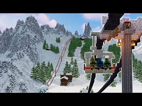Working Ski Lift/Resort in Minecraft | Create mod