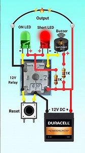 Short circuit protection circuit | short circuit protector #diyproject #shorts