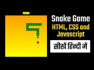 Snake Game in HTML, CSS and JavaScript - Hindi