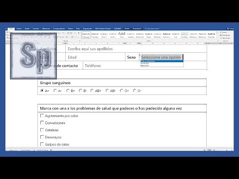 🔵 Create a Fillable Form in Word