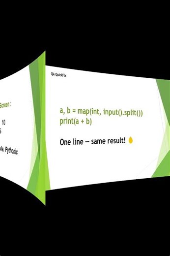 Python Shortcut You Didn’t Know ⚡ | Learn Python in One Line #shorts