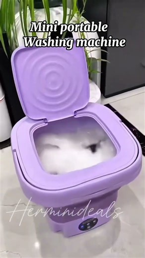 This Mini Washing Machine Is a Laundry Game-Changer! 🧺 #laundryhacks #affordableproducts