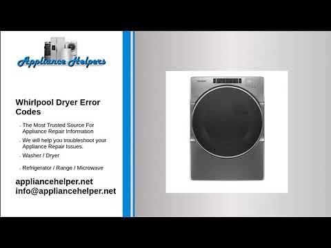 Whirlpool Dryer Errorcodes