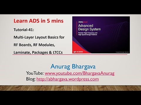 Tutorial-41: Multi-Layer RF Layout Design Basics