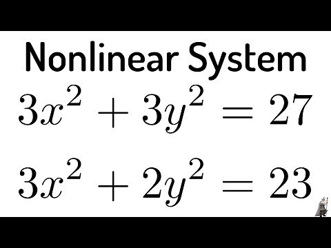 #30. System of Nonlinear Equations with Two Variables (Example with Circle and Ellipse)