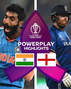 6.4M views · 72K reactions | Shami and Bumrah ran amok in the first ten overs to put India in the driver's seat in Lucknow  Powerplay highlights  #INDvENG #CWC23 | ICC - International Cricket Council | Facebook