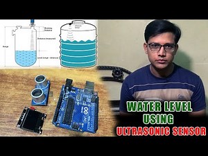 Ultrasonic Water Level Arduino Uno Project(JJ Informative) ultrasonic hc-sr04, oled ssd1306 display