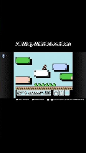 Super Mario Bros. 3 - All Warp Whistle Locations