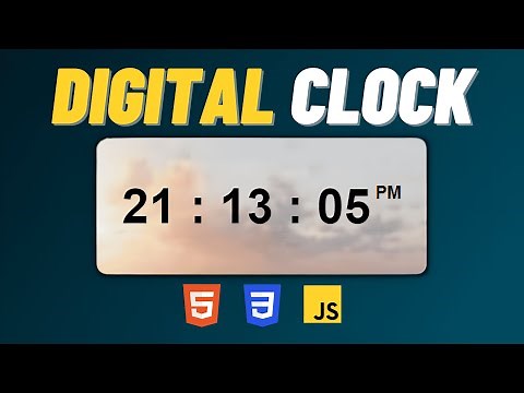 Digital Clock using HTML CSS and JavaScript