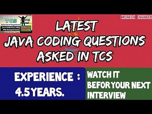 TCS Java coding questions | 4.5 Years of Experience | Selected