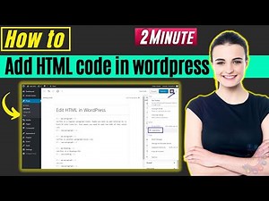 How to add HTML code in wordpress 2026