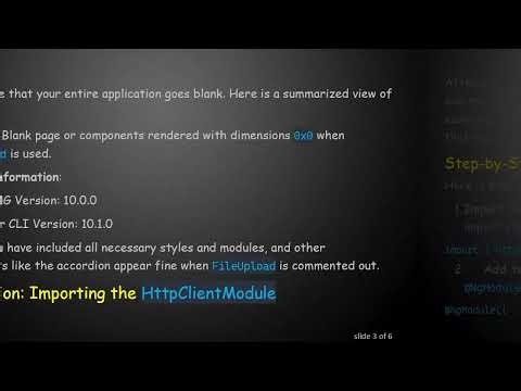 Solving the FileUpload Component Issue in Angular Applications