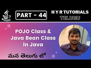 P44 - POJO Class & Java Bean Class in Java | Core Java | Java Programming |