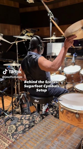 Behind the scenes of cymbal setup…this part alone can take hours. Every stand, angle, height, and distance has to be exact because I rely heavily on cymbal catches and precision placement during performance. Being off by even a centimeter can change the feel, the timing, and how naturally everything flows once the lights are on. This is why setup isn’t rushed…the kit has to respond as an extension of the body before a single show is played.