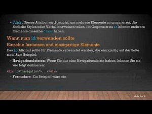 Verstehen, wann man class vs. id in HTML/CSS verwendet