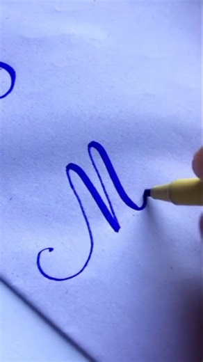 How to write capital M with cut marker