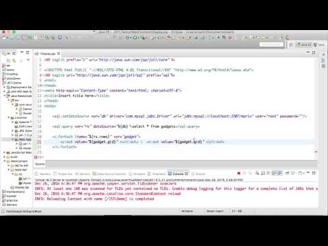 JSTL Tutorial SQL tags part 2