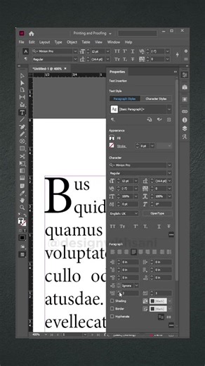 Make your paragraphs look premium with Drop Caps in InDesign! ✨