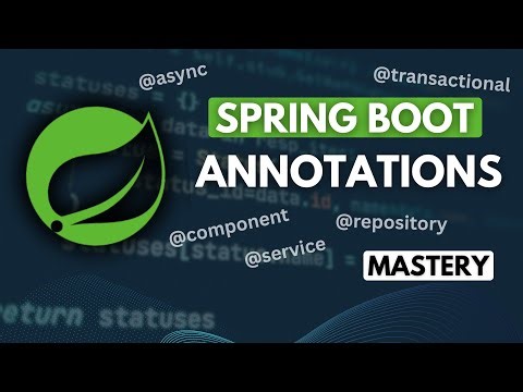 Spring Boot Annotations Made Easy | Beginner to Advanced with Real Examples 🚀