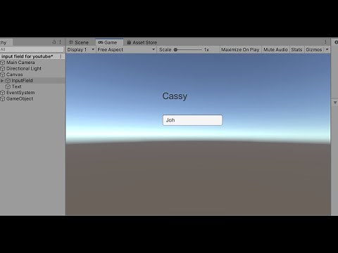 unityのinput fieldに書いた文字を取得し表示させる方法