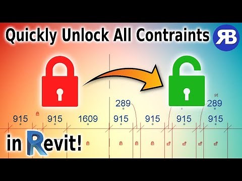 Revit Snippet: Unlock All Constraints in 1 Click!