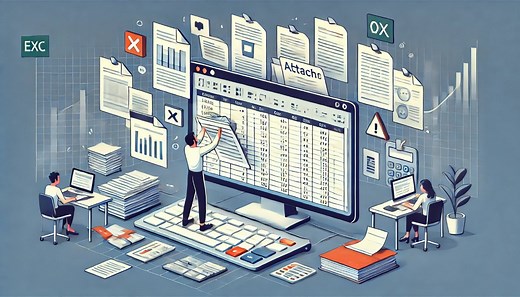 How to insert attachments in Excel
