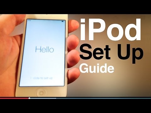 iPod touch user guide, main set up- first time turning on. 5th gen , 6th generation