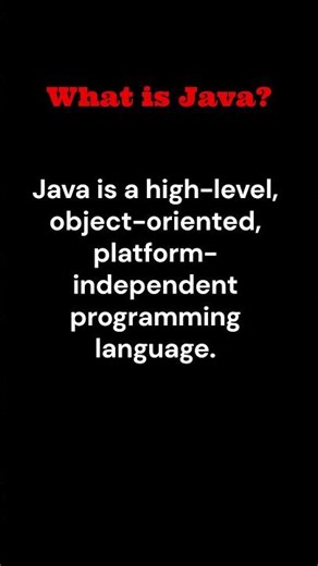 What is Java? 🤔🔥 | Java Programming Language Explained in 60 Seconds | Most Asked Interview Question