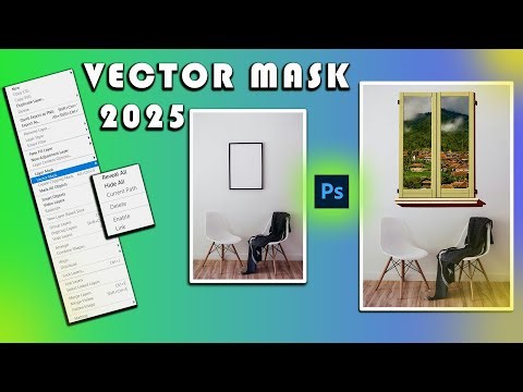 Vector mask in photoshop 2025 || Photoshop tutorial