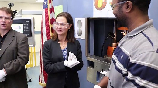 18 reactions | 3-inch Proof 2019-P Apollo 11 50th Anniversary silver dollars were struck at the Philadelphia Mint Dec. 13 by Mark Armstrong, son of Apollo 11 astronaut Neil Armstrong; Ann Collins, daughter of Apollo 11 astronaut Michael Collins; Andy Aldrin, son of Apollo 11 astronaut Buzz Aldrin; and U.S. Mint Director David J. Ryder. Assisting were Philadelphia Mint press operator Dauda Turay and mechanic Mike Powlowicz. | Coin World | Facebook