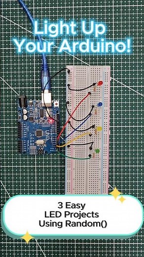 Arduino Random LED Blinking 🔥 3 Amazing Projects in 30 Seconds! #Arduino #Shorts