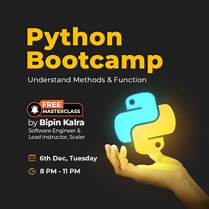 227K views · 86 reactions | Attend Bipin Kalra’s Bootcamp on 6th December, Tuesday, at 8 PM to learn Data Science using Python, LIVE! | SCALER | Facebook