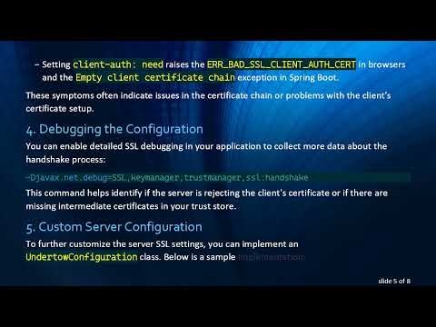 Solving Spring Boot - mTLS with Self-Signed Certificates