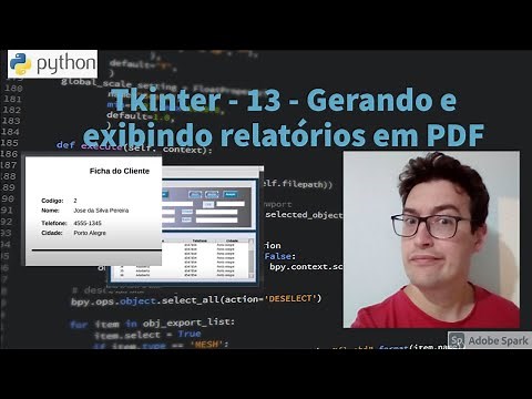 Curso Tkinter (Python) - Aula 13 - Gerando e exibindo relatórios em PDF