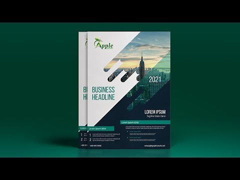 Creative A4 Flyer Design - Photoshop CC Tutorial