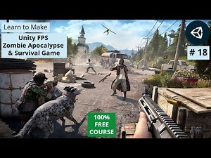 Add Zombies & Baking Environment in Unity Tutorial | FPS Shooting Game 3d Gun Game Course 2024
