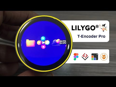 UI Test on Lilygo’s T Encoder Pro using LVGL | #lvgl #ui #ux #hmi #lilygo #encoder #figma