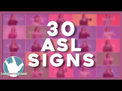 30 Basic ASL Signs For Beginners | American Sign Language