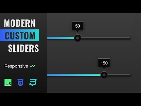 Custom Range Slider Design HTML | CSS | Javascript (Quick Tutorial)