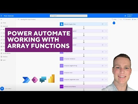Power Automate working with array functions