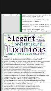 Create an Excel + Python word cloud #excel #microsoftexcel #exceltips #exceltricks #corporate