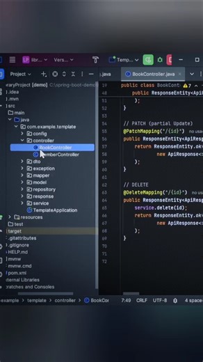 I finally moved to Spring Boot 🥹 #Java #SpringBoot #Programming #Coding #SoftwareDevelopment