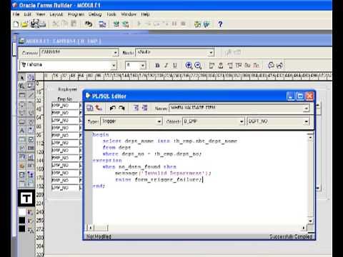 Oracle Forms 11g - When-Validate-Item Trigger