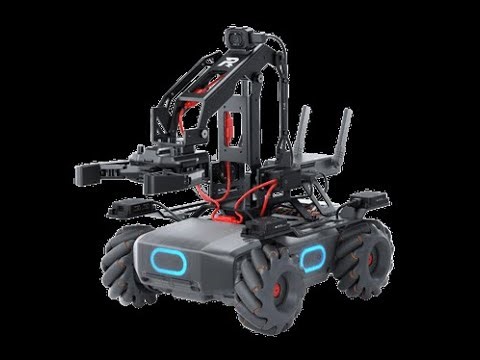 python controlled RoboMaster EP core to move the mobile robot along a predefined path.